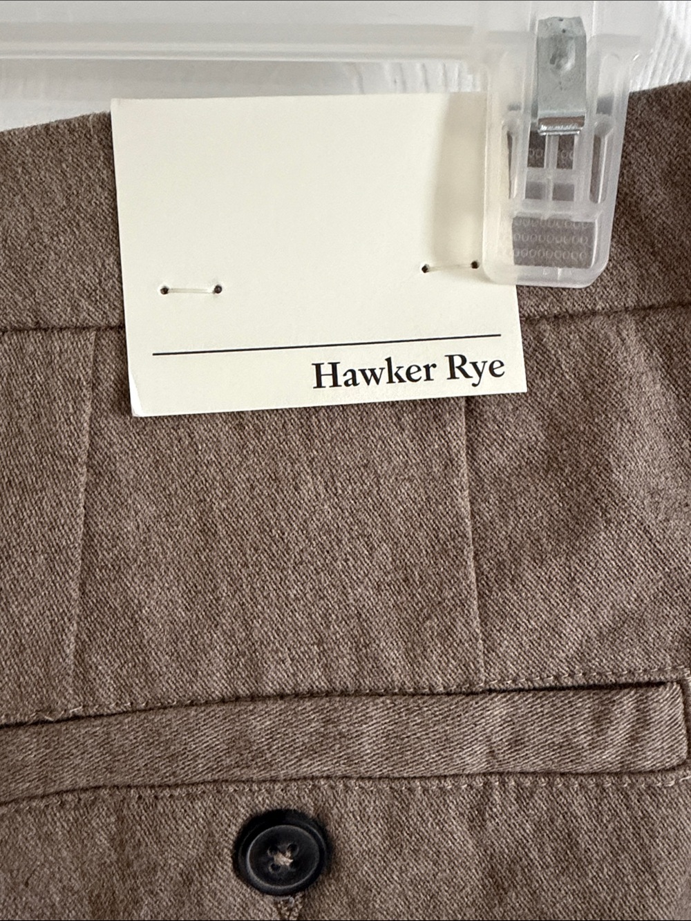 Hawker Rye Men's Brown Classic Straight Chino Pants - Picture 8 of 15